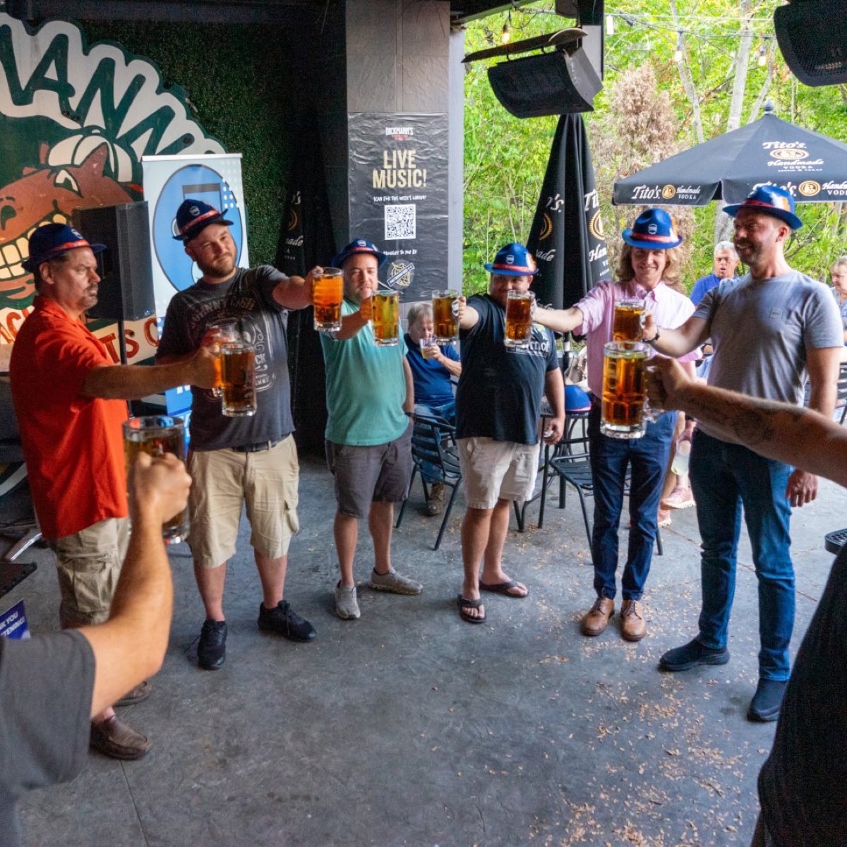 Stein Hoisting at Dickmann's Sports Barn & Brew